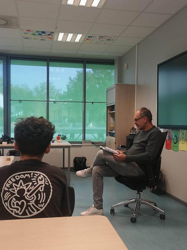 Auteursbezoek in de klas